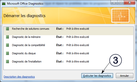 MS Office diagnostics 3/3