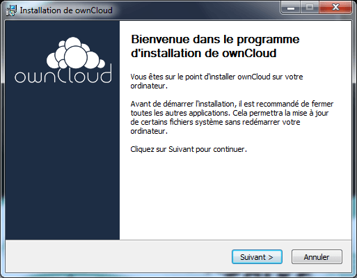 ownCloud - installation 1