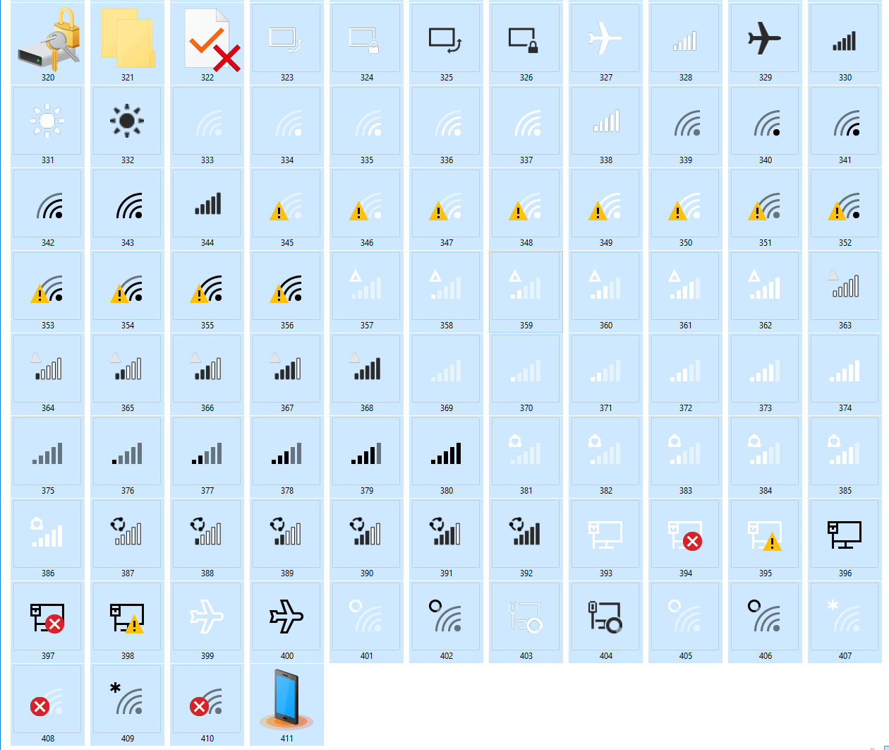 Windows 10 icons of imageres.dll (4/4)
