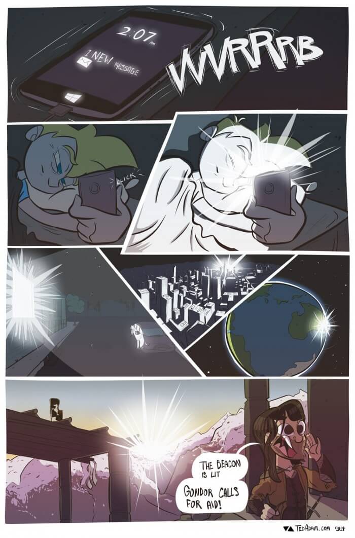When your phone is too damn bright at night, par Ted Adair