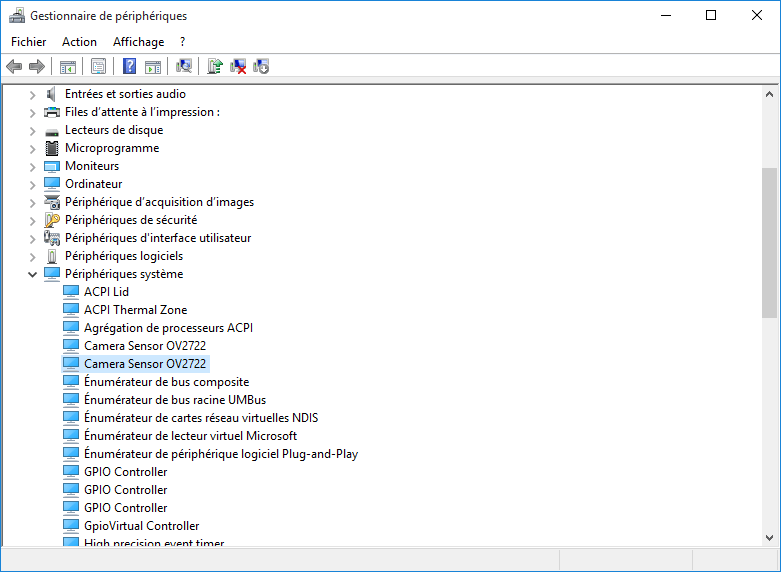 Windows 10 - Front camera 1 sur 5